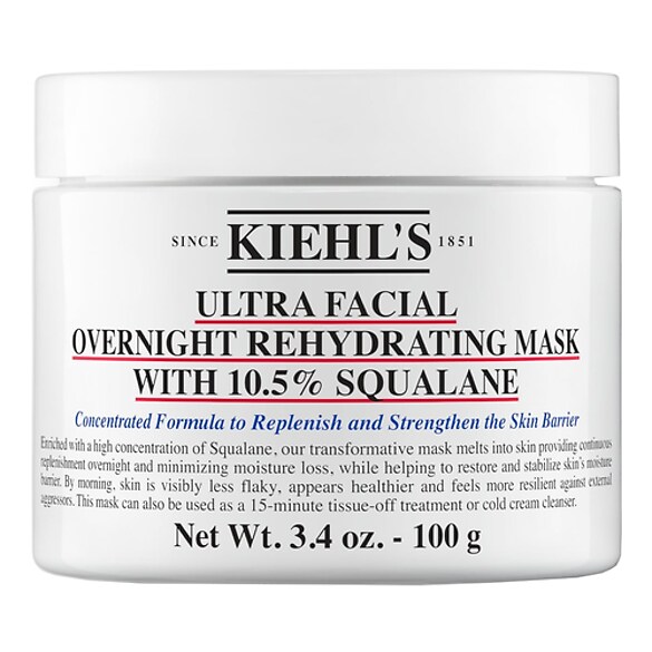 Ultra Facial Overnight Rehydrating Mask with 10,5% Squalane - Gesichtsmaske, KIEHL'S SINCE 1851